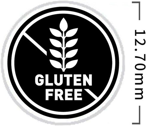 50 Wedding Meal Stickers - Food Identifier & Menu Choice Place Cards for Party Seating - Meal Option Indicator (Black, Gluten Free) in Kuwait