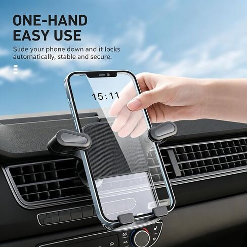 Car Phone Holder for Cadillac Escalade EXT Lyriq OPTIQ, One-Hand Operation Car Phone Mount for Air Vent, Anti-Shake 360° Rotation for Navigation and Daily Driving in Kuwait