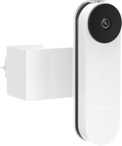 Anti-Theft Doorbell Mount for Google Nest Doorbell Battery, No Drill Video Doorbell Mount Adjustable Mounting Bracket for Nest, Fully Metal Damage Free Door Camera Mount for Apartment Rentals Home in Kuwait