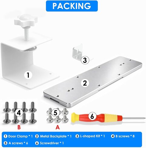 Anti-Theft Doorbell Mount for Google Nest Doorbell Battery, No Drill Video Doorbell Mount Adjustable Mounting Bracket for Nest, Fully Metal Damage Free Door Camera Mount for Apartment Rentals Home in Kuwait