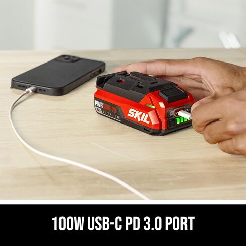 SKIL 20V 2.0Ah USB Type-C Battery BY5100B-00 in Kuwait