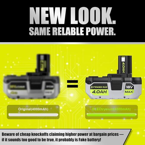 New P108 4AH Replacement for Ryobi 18V ONE + Battery P108 P102 P103 P104 P105 P107 P109 P122 Compatible with All Ryobi 18V ONE + Cordless Power Tools in Saudi Arabia