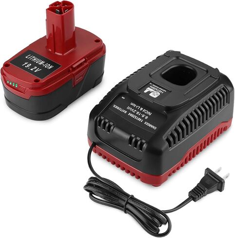 energup 2Pack 19.2V 4.0Ah Replace for Craftsman 19.2Volt Battery for C3 XCP for 130279005 1323903 130211004 11045 315.115410 315.11485 for 19.2V Craftsman Battery with Charger in Saudi Arabia