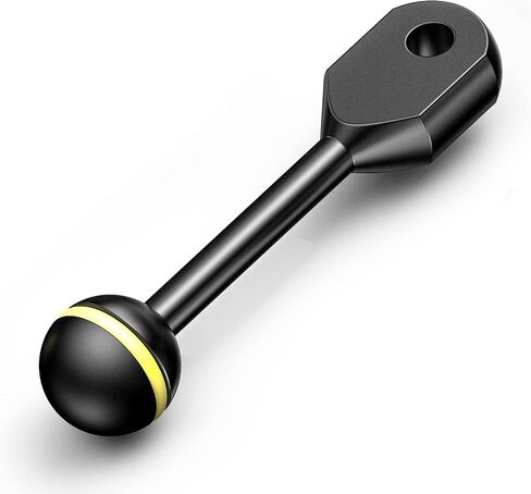 Sea frogs 3 Inch Ball to YS Mount Arm, Single Ball Joint Connector | for Underwater Strobe, Aluminum Alloy Arm Adapter Fits 1 Inch Ball Socket and YS Bracket in Kuwait