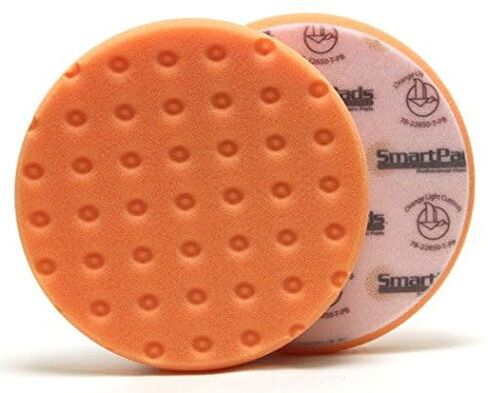 Smart Foam Pads Dual Action 5.5 inch Cut and Polish Combo (3-White, 3-Orange, 5.5 inch) | Perform 2-Step Compounding/Polishing Automotive Paint Correction Detail with Ease! in Kuwait