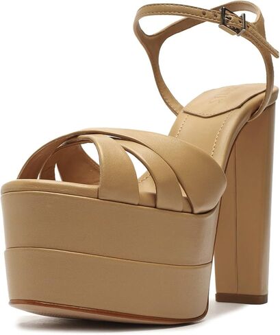 SCHUTZ Keefa High Platform Sandal, Light Nude in Kuwait