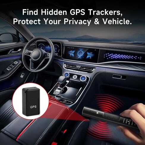 Upgraded Multi-Function Hidden Camera Detector - Precision Detection, GPS Tracker Detector, Anti-Spy RF Detector & Camera Finder for Airbnb, Hotels, Travel, and Fitting Rooms in Kuwait