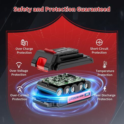 2 Pack 3800mAh Replacement for Black and Decker 20V Battery and Charger Compatible with Black and Decker 20 Volt Battery Cordless Power Tools LBX4020 LBX20 LBXR2020 LBXR20 LBXR20B in Kuwait