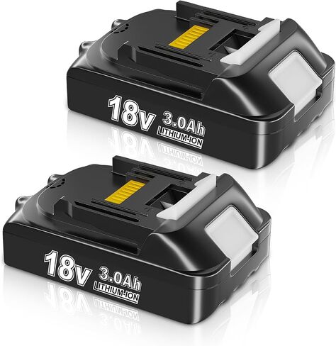 2-Pack 3.0 Ah BL1815 Battery Replacement for Makita 18V Battery Lithium ion Compatible with BL1815N BL1820 BL1830 BL1840 BL1840B BL1850 BL1850B BL1860 Cordless Tools in Saudi Arabia