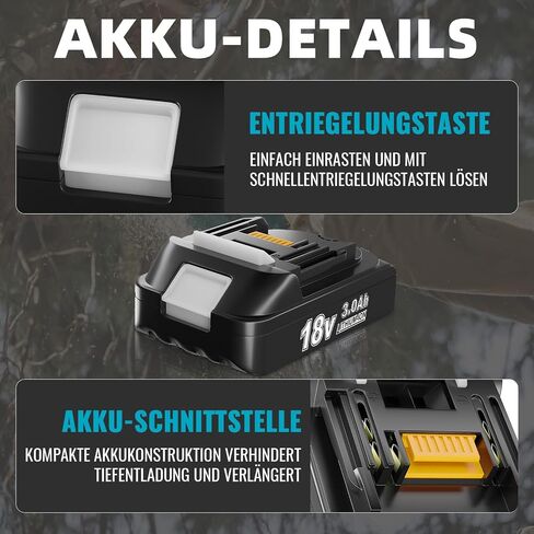 2-Pack 3.0 Ah BL1815 Battery Replacement for Makita 18V Battery Lithium ion Compatible with BL1815N BL1820 BL1830 BL1840 BL1840B BL1850 BL1850B BL1860 Cordless Tools in Saudi Arabia