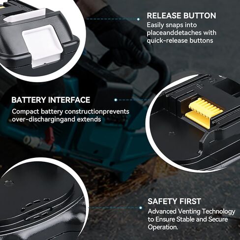2-Pack 3.0Ah BL1815 Battery Replacement for Makita 18V Lithium ion Battery Compatible with BL1815 BL1820 BL1830 BL1840 BL1850 Battery for 18V Cordless Power Tools in Kuwait