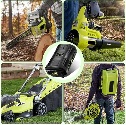 40V 6Ah Lithium Battery: Replacement for Ryobi 40 V Battery OP40401 OP40602 OP4026 OP40501 OP40261 Compatible with Ryobi 40 Volt Lawn Mower 6.0 Ah 2 Pack in Saudi Arabia
