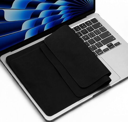قطعتان من قماش تنظيف بطانة الألياف الدقيقة لحماية بصمة لوحة المفاتيح لجهاز MacBook Neo/Pro/AIR 13 بوصة 14 بوصة (2018-2026)، متوافق مع MacBook Neo 13/MacBook Air 13 M4 M3 M2 M1/MacBook Pro 14 (M5- M1) in Kuwait