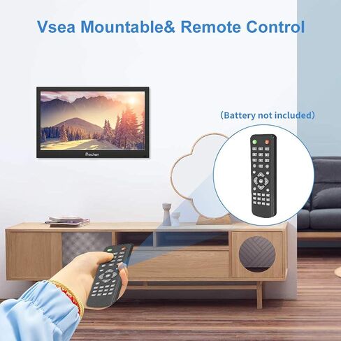 Prechen 11.6 Inch Security Monitor,Small Surveillance Monitor HDMI VGA AV BNC USB BNC Input,1366x768 Computer Display with Speakers for CCTV DVR Office and Home Security Camera System Surveillance in Kuwait