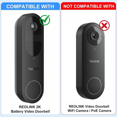 Anti-Theft Doorbell Mount for Reolink Battery Video Doorbell 2K, Adjustable Mounting Bracket Holder Accessories for Reolink Doorbell Camera, No Drill Door Mount for Rentals, Apartment Door Security in Kuwait