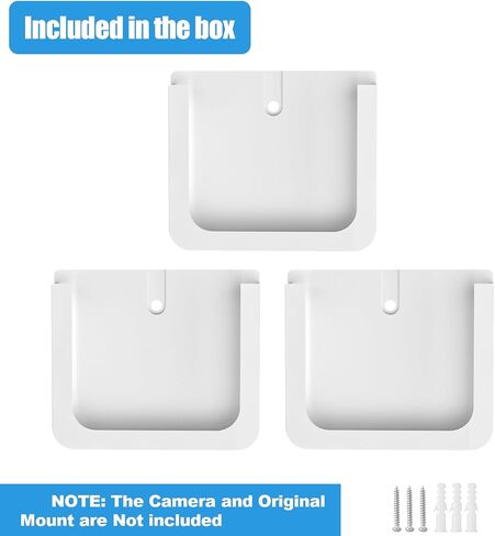 3 Pack Adhesive Wall Mount Bracket Stand for Tapo C100, C110 Camera - Strong VHB Stick On,No Drilling Camera Mount for TP Link Camera,Two Ways Installation in Kuwait