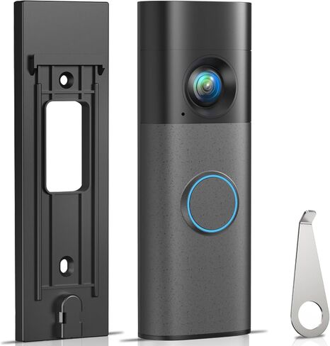 2026 Upgraded No Drill Doorbell Mount for Ring Battery Doorbell(Newest Model), Heavy-Duty Adhesive Wall Mount, Easy to Install, Door Mounting Holder Bracket Accessories for Home Rentals Room in Kuwait