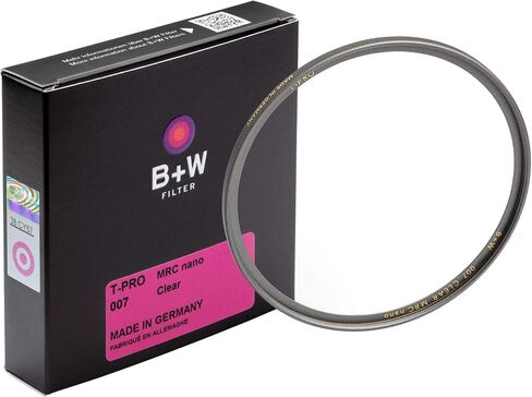 B + W Clear Protection Filter for Camera Lens – Ultra Slim Titan Mount (T-PRO), 007, HTC, 16 Layers Multi-Resistant and Nano Coating, Photography Filter, 86 mm in Kuwait