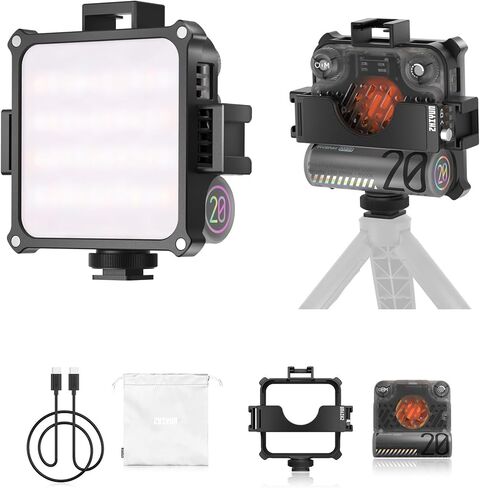 Zhiyun FIVERAY M20 On-Camera Video Lights, Bi-Color 2700k~6500k LED Video Lights, 20W (M20) in Kuwait