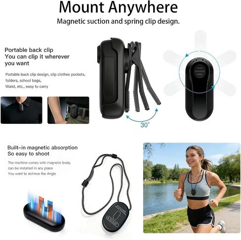 4K EIS Anti-Shake Waterproof Pocket POV Action Camera WiFi Sports Video Recorder for Motorcycle Bike Outdoor Vlog Adventure in Kuwait