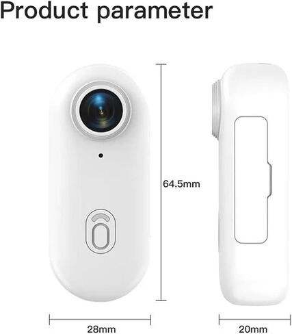 4K WiFi Mini Thumb Action Camera IPX7 Waterproof Portable Video Recorder Helmet Mount Vlogging Cam Support 128GB Storage in Kuwait
