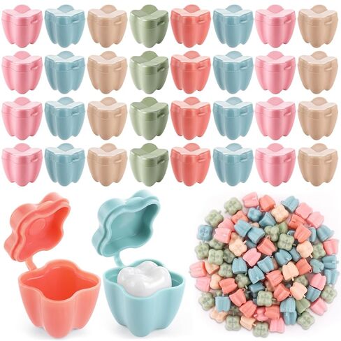 gisgfim 150 Pcs Colorful Tooth Boxes Bulk Lost Teeth Savers Organizer for Kids Keepsake Plastic Baby Milk Teeth Storage Box Tooth Fairy Holder Case for Child Classroom School Dentist Office Party in Saudi Arabia