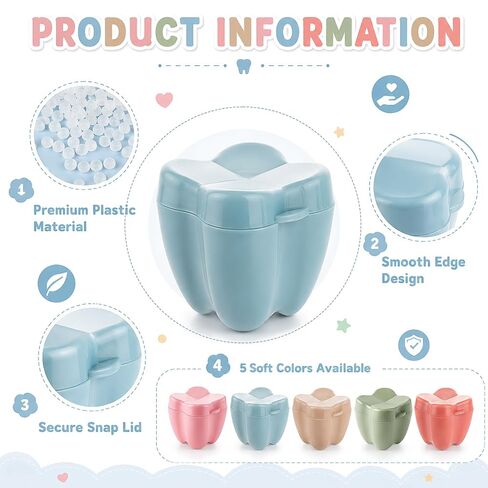gisgfim 150 Pcs Colorful Tooth Boxes Bulk Lost Teeth Savers Organizer for Kids Keepsake Plastic Baby Milk Teeth Storage Box Tooth Fairy Holder Case for Child Classroom School Dentist Office Party in Saudi Arabia