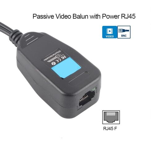 Kadimendium Power Video Balun with Noise Immunity for SECAM Signals, Save Cable Cost 3050%, for Any Security Camera Installation in Kuwait