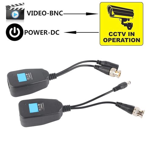 Kadimendium Power Video Balun with Noise Immunity for SECAM Signals, Save Cable Cost 3050%, for Any Security Camera Installation in Kuwait