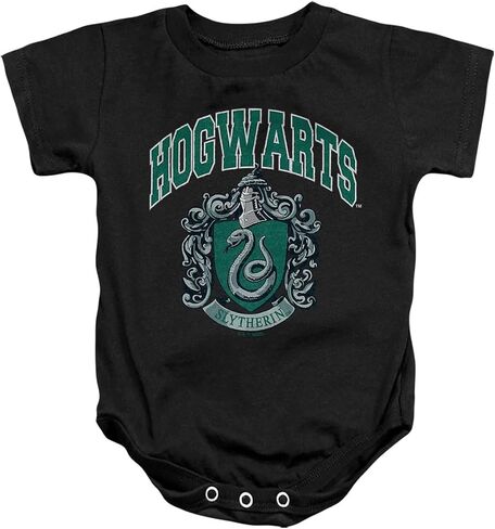 Popfunk Kids Harry Potter Hogwarts Slytherin Infant Snap Suit, Black, M in Kuwait