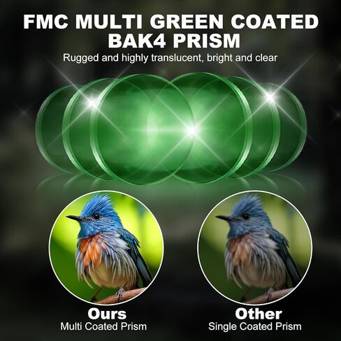 USCAMEL Compact Binoculars for Adults 8x21: Small Binoculars for Travel | FMC optics, BAK4 prism, easy focus and lightweight design for bird watching, cruises, concerts, hiking and gifts in Kuwait
