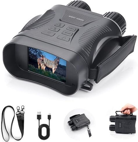 Night Vision Goggles 4K Night Vision Binoculars Adults, Gifts for Men Him Husband Dad 2000mAh Fast Charging Battery,2.8'' HD Screen,2700FT Viewing Range for Camping Hunting & Security in Kuwait