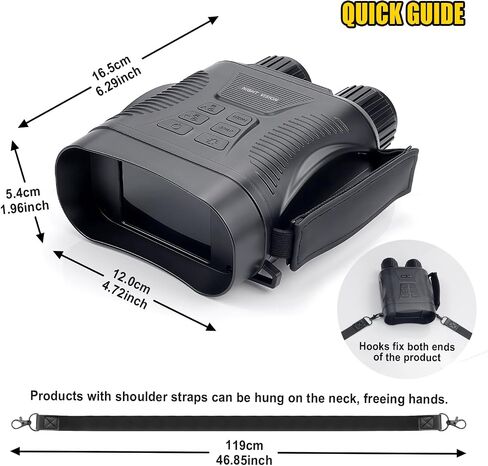 Night Vision Goggles 4K Night Vision Binoculars Adults, Gifts for Men Him Husband Dad 2000mAh Fast Charging Battery,2.8'' HD Screen,2700FT Viewing Range for Camping Hunting & Security in Kuwait