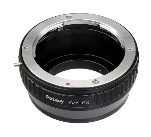 Fotasy Contax Yashica C/Y Lens to Fuji X Adapter, CY Lens X Mount Adapter, Compatible with Fujifilm X-Pro1 X-Pro2 X-Pro3 X-E2 X-E3 X-A10 X-M1 X-T1 X-T2 X-T3 X-T4 X-T10 X-T20 X-T30 X-T30II X-T100 X-H1 in Kuwait