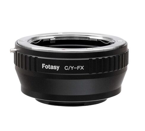 Fotasy Contax Yashica C/Y Lens to Fuji X Adapter, CY Lens X Mount Adapter, Compatible with Fujifilm X-Pro1 X-Pro2 X-Pro3 X-E2 X-E3 X-A10 X-M1 X-T1 X-T2 X-T3 X-T4 X-T10 X-T20 X-T30 X-T30II X-T100 X-H1 in Kuwait