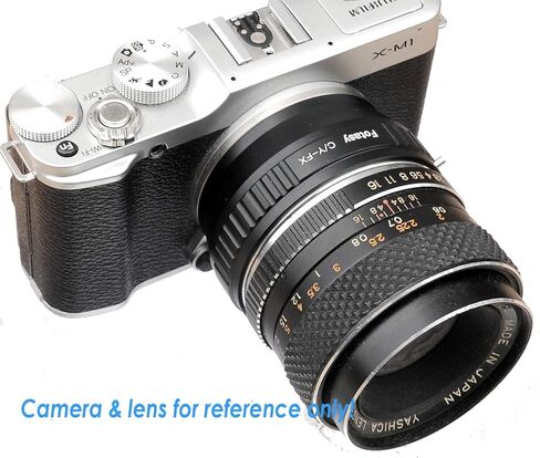Fotasy Contax Yashica C/Y Lens to Fuji X Adapter, CY Lens X Mount Adapter, Compatible with Fujifilm X-Pro1 X-Pro2 X-Pro3 X-E2 X-E3 X-A10 X-M1 X-T1 X-T2 X-T3 X-T4 X-T10 X-T20 X-T30 X-T30II X-T100 X-H1 in Kuwait
