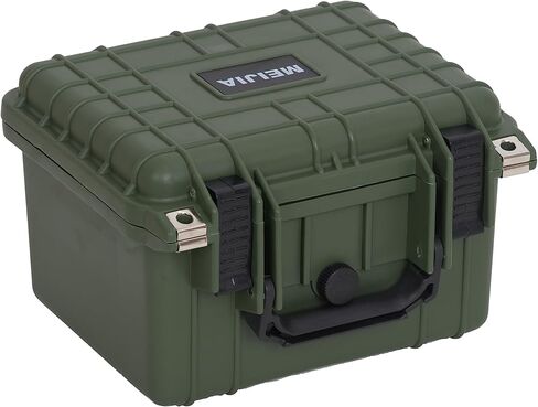 MEIJIA IP67 waterproof hard compact case,Customizable Fit Foam,8.12"x6.56"x 3.56",Fit Use of Drones, Cameras,Equipments,lens (Desert Tan) in Kuwait