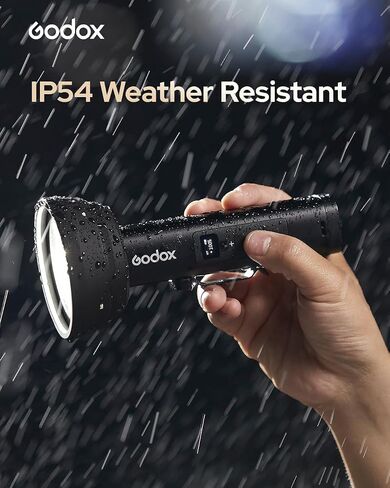 Godox FL15Bi 15W Bi-Color LED Video Flash Light, Portable Spotlight for Photography with Barndoors & Fresnel Zoom Lens, USB-C Charging 11 FX Effects for Vlogging, Light Painting, 4750mAh Battery, IP54 in Kuwait