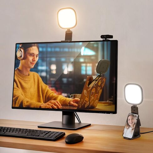 NEEWER Basics 5" 10W LED Streaming Light, Bi Color Edge Lit Clip on Full Screen USB Lamp Lighting CRI95 for Monitor Laptop Computer Webcam Desk Video Conference Zoom Call Recording, NL10 in Kuwait