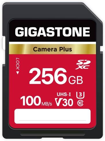 GIGASTONE 64GB SD Card 2-Pack, Camera Plus, Speed Up to 100MB/s, UHS-I U3 Class 10 SDXC Memory Card Full HD Video for Digital Camera, with 2 mini Cases in Kuwait