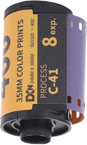 Akozon 35mm Fine Grain Wide Exposure Latitude HD Camera Color Negative Film, 320-400 ISO for 135 Cameras, Suitable for LowLight or Fast Action Subjects (#11) in Kuwait