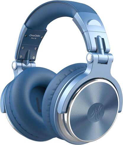 OneOdio Wired DJ Hi-Res Over-Ear Headphones for PC, Keyboard Guitar - Black | headphone with 50mm drivers, dual 3.5mm and 6.35mm jacks for studio monitoring, recording, podcasting, mixing and DJ use. in Kuwait