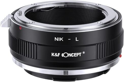 K&F Concept Lens Mount Adapter NIK-L Manual Focus Compatible with Nikon F Lens to L Mount Camera Body in Kuwait