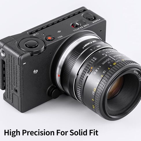 K&F Concept Lens Mount Adapter NIK-L Manual Focus Compatible with Nikon F Lens to L Mount Camera Body in Kuwait