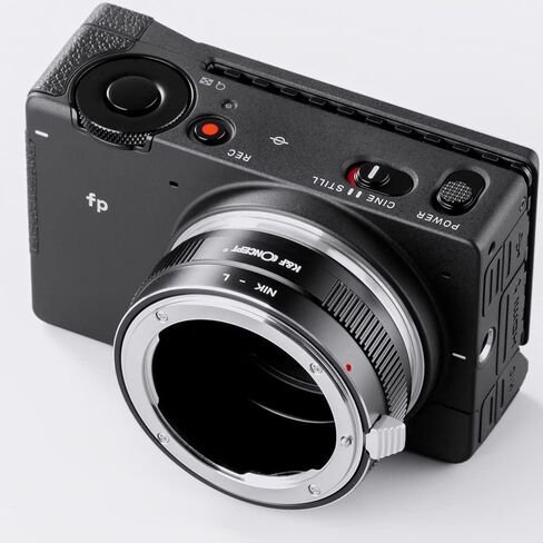 K&F Concept Lens Mount Adapter NIK-L Manual Focus Compatible with Nikon F Lens to L Mount Camera Body in Kuwait
