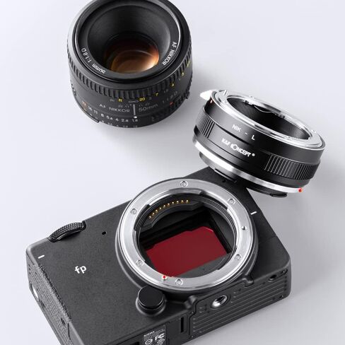 K&F Concept Lens Mount Adapter NIK-L Manual Focus Compatible with Nikon F Lens to L Mount Camera Body in Kuwait