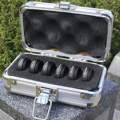 Tbest Professional Telescope Neutral Density Moon Filter Kit 6 Pcs 1.25 Inch ND2 ND4 ND8 ND16 ND32 ND64 Eyepiece Filter Set with Aluminum Alloy Case for Astronomers in Kuwait