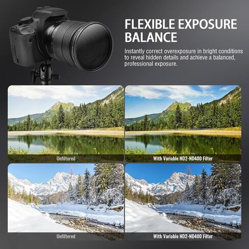 72mm Variable ND Lens Filter - Bundle with - Finderscope Starpointer in Kuwait