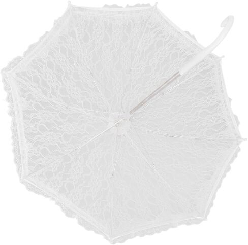 Lace Umbrella White Bridal Wedding Embroidery Umbrella for Dance and Stage Performance Decoration in Kuwait