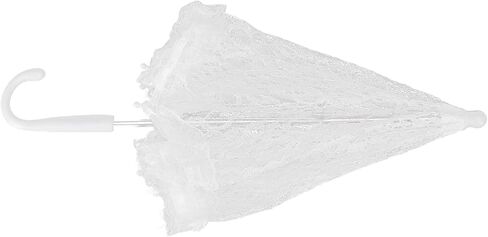 Lace Umbrella White Bridal Wedding Embroidery Umbrella for Dance and Stage Performance Decoration in Kuwait